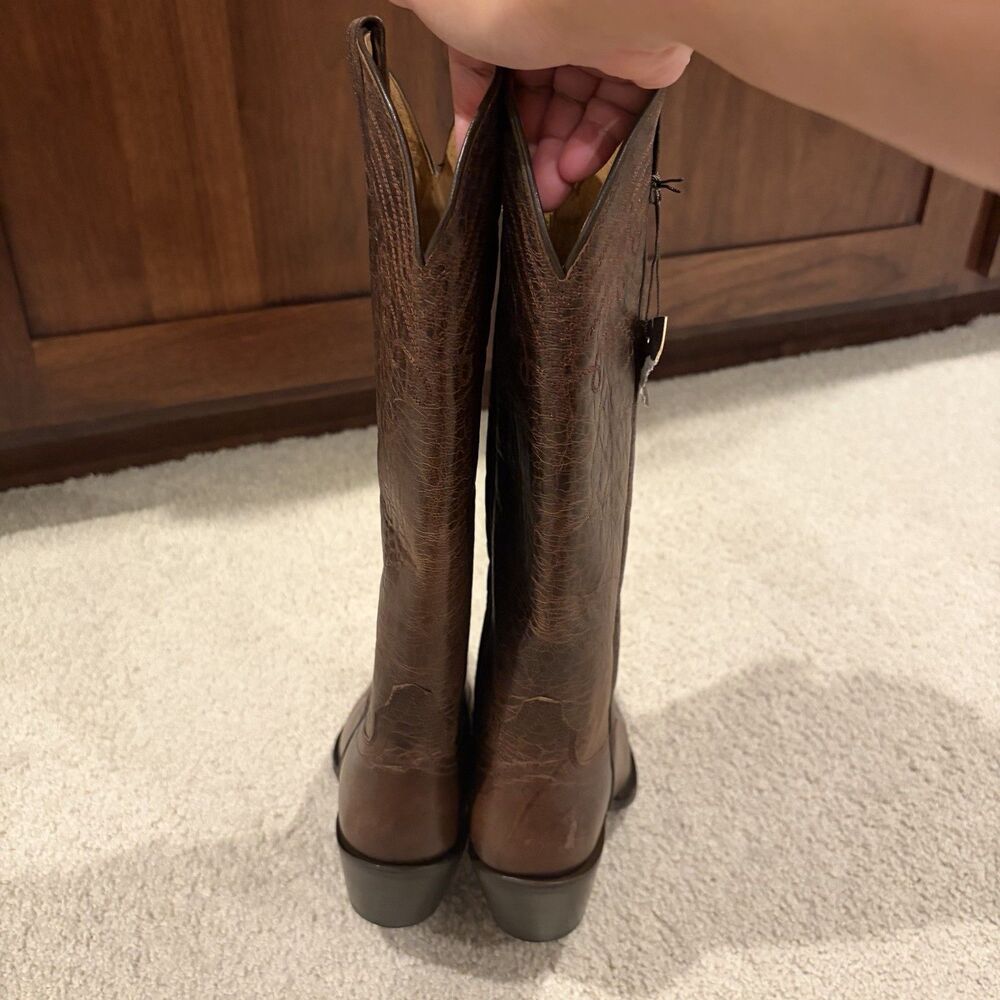 Demo Try on Shyanne Women's Charlene Tall Western Boots Brown Size 8.5 Cowboy - Picture 5 of 12